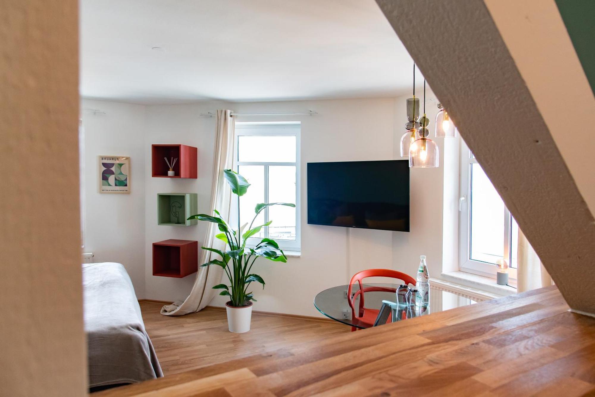 Bauhaus Apartment - Netflix, Nespresso, Zentral, Messe Chemnitz Dış mekan fotoğraf